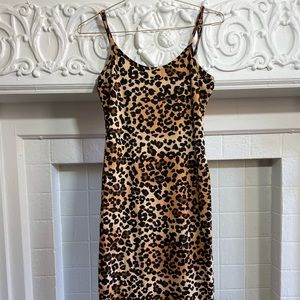 Stretchy Bodycon Cheetah Maxi Dress